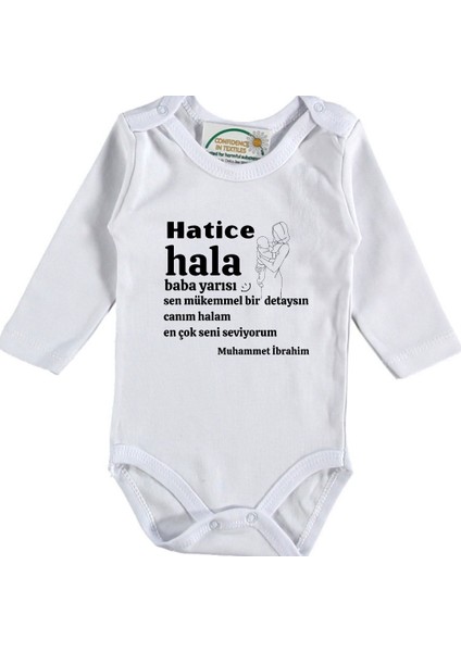 Hala Baba Yarısı Yazılı Bebek Zıbın