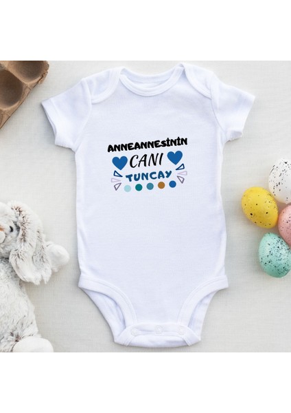 Babaannesinin Canı Yazılı Erkek Bebek Zıbın