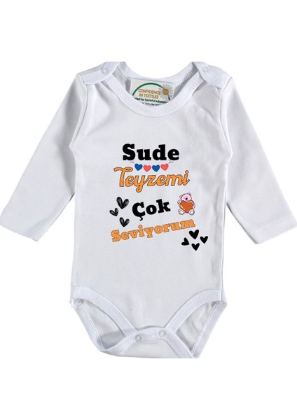 Teyzemi - Halamı Çok Seviyorum Yazılı Bebek Zıbın