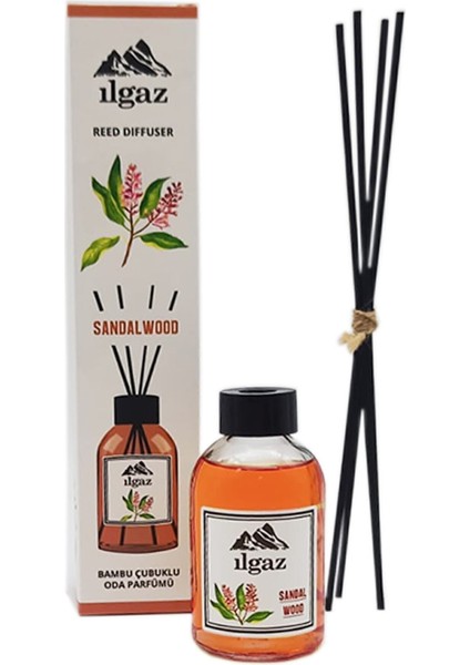 Sandal Oda Kokusu 110 ml Dinlendirici Sandal Ağacı Ev Parfümü Bambu Çubuklu Sandal Wood Ortam Kokusu
