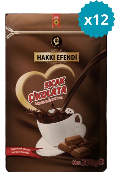 Sıcak Çikolata 200 gr x 12 Adet