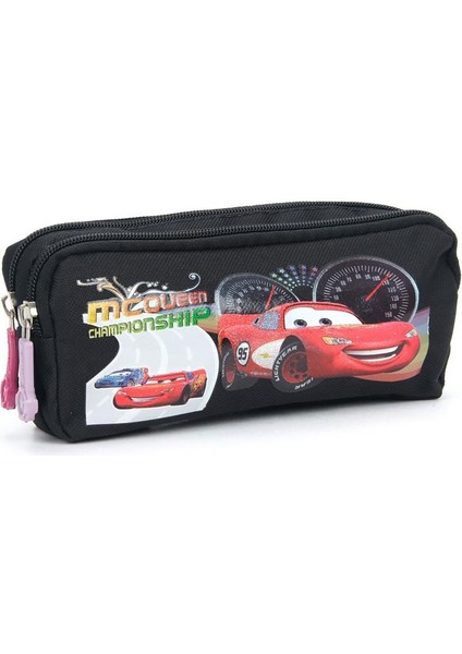 Hız Cars Çocuk Okul Kalemliği - 2 Bölmeli Fermuarlı Kalemlik Arabalar Kalemlik Cars5