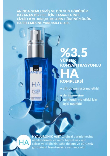 Anew Hyalüronik Asit Içeren Dolgun Görünüm Veren Serum 30 Ml.
