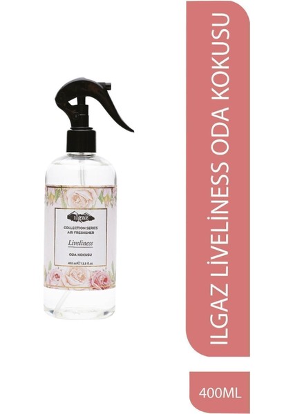 Air Pudra Oda Kokusu Oda ve Kumaş Kokusu 400 ml Liveliness Kalıcı Parfümlü Ortam Kokusu