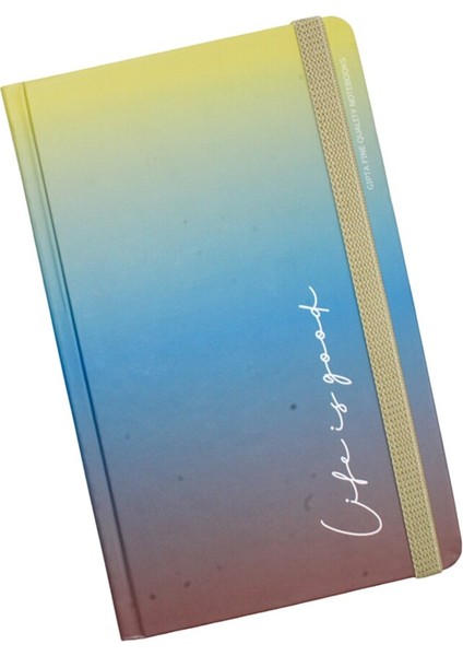 13X21 120 Yaprak Çizgili Lıfe Is Good Ipek Dikiş Sert Kapak Defter 5799 fiyatları