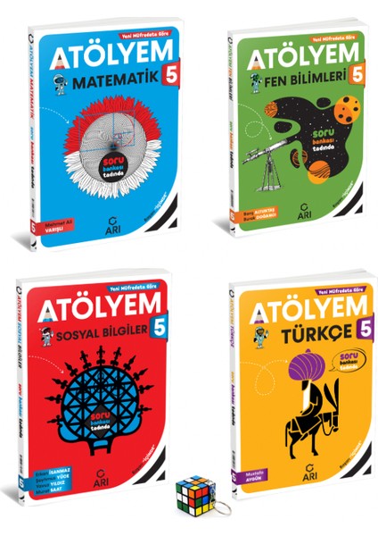 5. Sınıf Atölyem Set – Türkçe – Matematik - Fen Bilimleri – Sosyal Bilgiler Atölyem - Anahtarlık