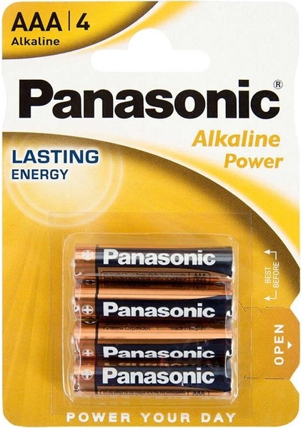 Panasonic LR06 Alkalin 1.5 Volt Power Aa 4lü Kalem Pil