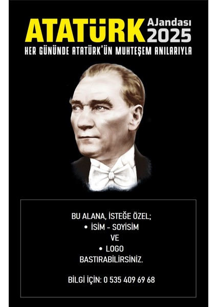 YUSUF DEMİR YAYINLARI ATATÜRK AJANDASI 2025