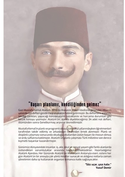 YUSUF DEMİR YAYINLARI ATATÜRK AJANDASI 2025