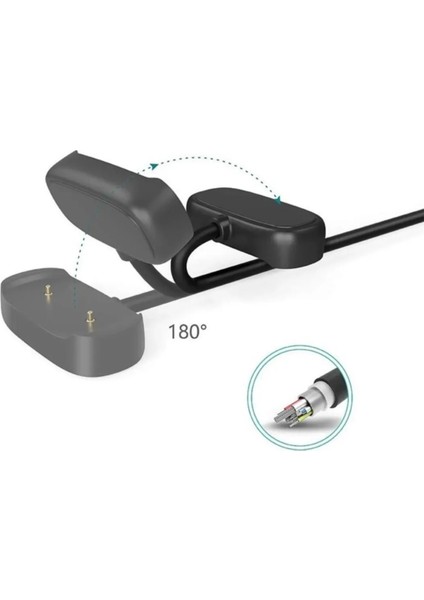 Amazfit T-Rex 2 - Amazfit Gtr Mini Uyumlu Manyetik USB Şarj Kablosu