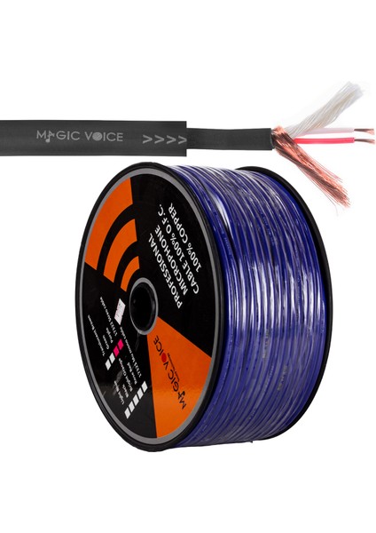 Magıcvoıce Mikrofon Kablosu Stereo 1.kalite 100 Metre Mor modelleri