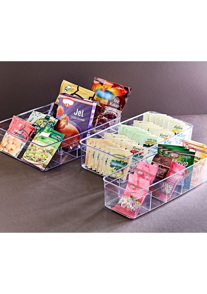 Clear 5 Bölmeli Organizer Orta Boy 1 Adet ROYALEKS-EP-638
