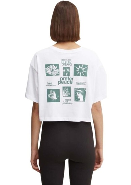 Preference Relax Crop VN000HGNWHT1 KADIN White Tişört
