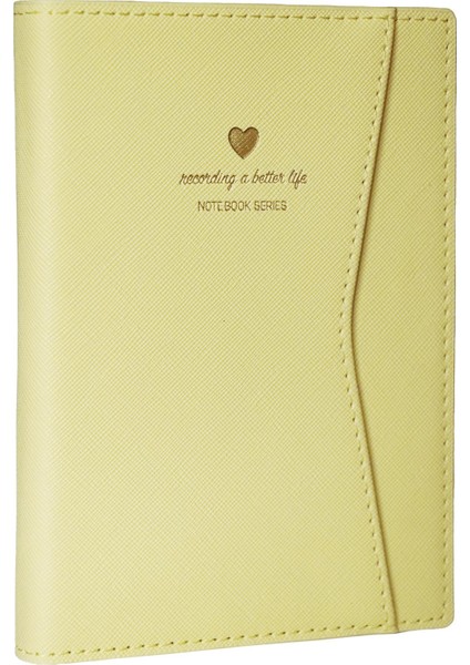 Geçmeli ve Cepli Defter A5 Ivory 80 Gr. 256 Sayfa