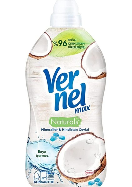 Konsantre Max Mineral ve Hindistan Cevizi Çamaşır Yumuşatıcısı 1,44LT 60 Yıkama Promosyon Paketi 10