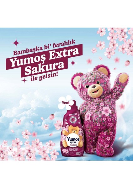 Konsantre Yumuşatıcı 1440 ml Sakura X1 Yumuşatıcı Lilyum X2 Yumuşatıcı Amber X1 Çerçeve He Promosyo