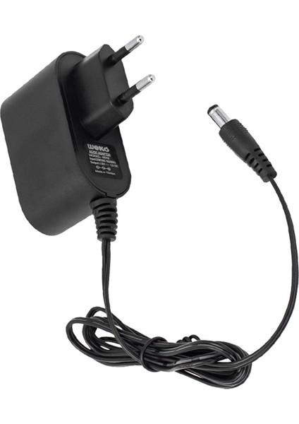 12 VOLT - 1 AMPER 5.5*2.5 UÇLU YERLİ ÜRETİM PLASTİK KASA PRİZ TİPİ ADAPTÖR