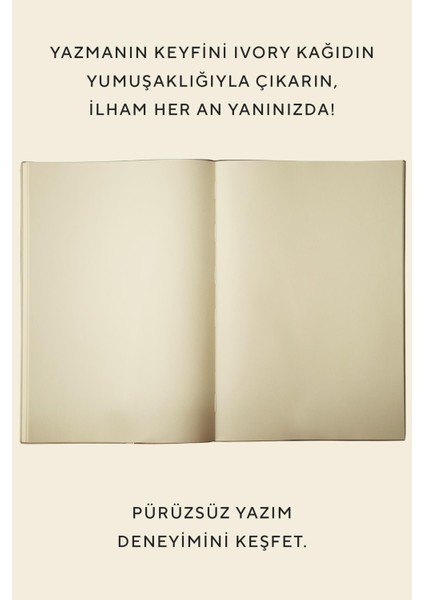 Victoria's Journals Softtons Esnek Kapak Defter B5 80 Gr. Krem 256 Sayfa Çizgisiz