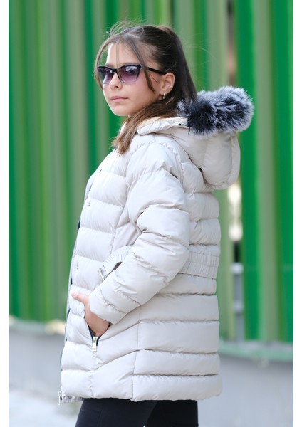 Kız Çocuk Içi Polarlı Şişme Mont KM.0043 fiyatları