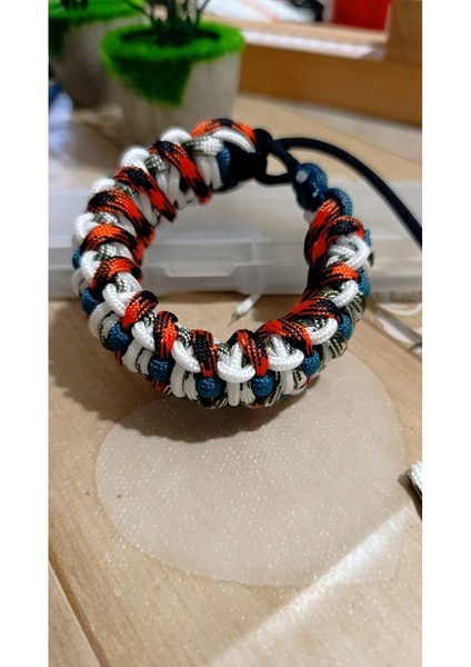 Paracord Doğa Temalı Karışık Renk Bileklik modelleri