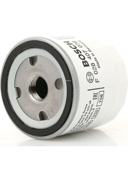 VOLVO S40/V50/C30/ S60/ Uyumlu 1.6 Benzinli Yağ Filtresi Bosch 31339023