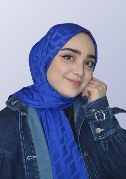 Su Yolu Desen Jakar Şal