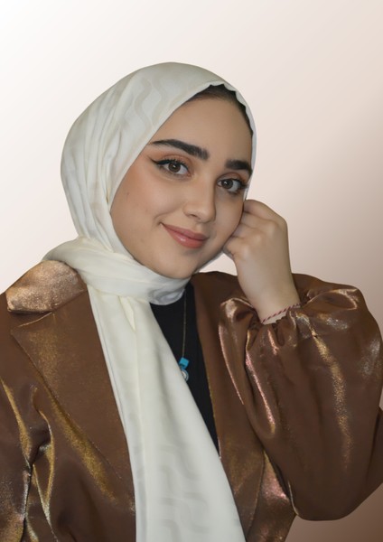 Su Yolu Desen Jakar Şal