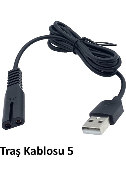 TIRAŞ MAKİNALARI İÇİN USB ŞARJ KABLOSU 1 METRE (5)