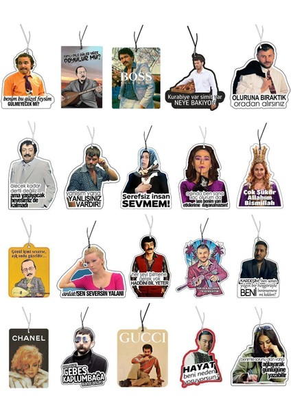 Ekonomik Paket Dekoratif Oto Araç Kokusu ve Aksesuar Seti fiyatları