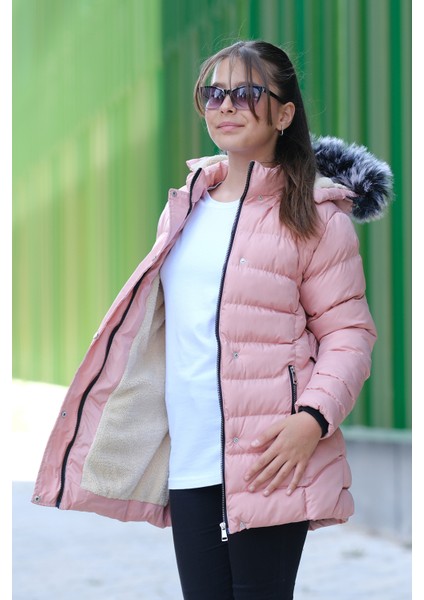 Kız Çocuk Içi Polarlı Şişme Mont KM.0043 fiyatları