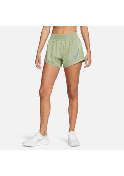 One Dri Fit Swoosh Hbr Women Sports Shorts Kadın Yeşil Spor Şort FB4928