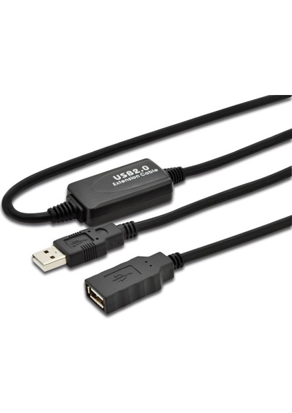 Digitus USB 2.0 Repeater / Uzatma Kablosu, USB A erkek / A dişi, 10 metre
Digitus USB 2.0 Active Extension Cable