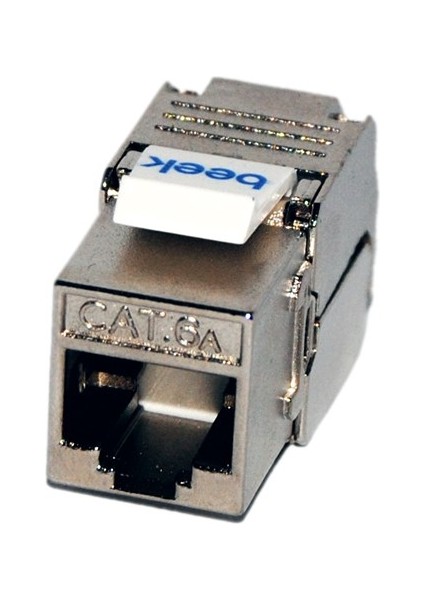 Category 6A (CAT.6A) FTP Keystone Jack, 180 Derece Dönebilir, Aletsiz Sonlandırılabilir