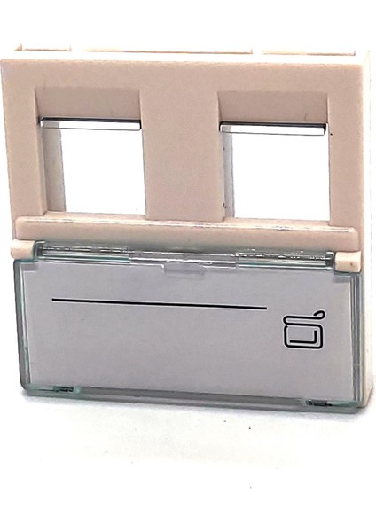 Keystone Jack (RJ11RJ45) Takmak Için Fransız Tipi 2’li Priz (45/45 Mm)