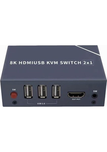 PM-11777 8K HDMI USB KVM SWITCH 2X1