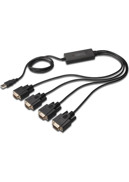 Digitus USB 2.0 4 x RS232 (Seri) Çevirici Kablosu, 1.5 metre