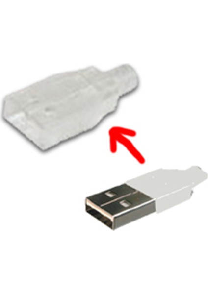 Başlık USB A Konnektör Için