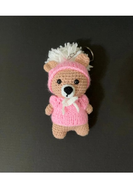 Alıye Amigurumi , Pembe Anahtarlık, Oyuncak