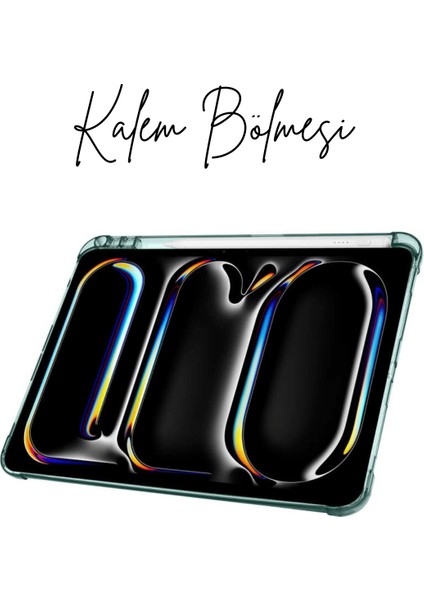 iPad Pro 11 2024 Uyumlu Tri Folding Kalem Bölmeli Akıllı Standlı Özellikli Kılıf