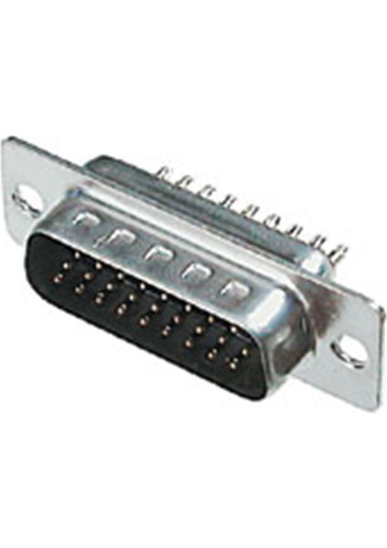 High-Density D-SUB Connector, 44-Poles, Male, Solder Cups