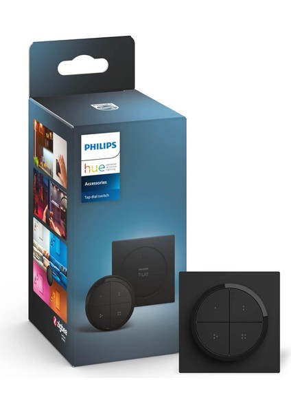 Hue Tap Dial Switch Döner Anahtar Siyah Hue Uygulaması ile Kişiselleştirilebilir Aksesuarlar