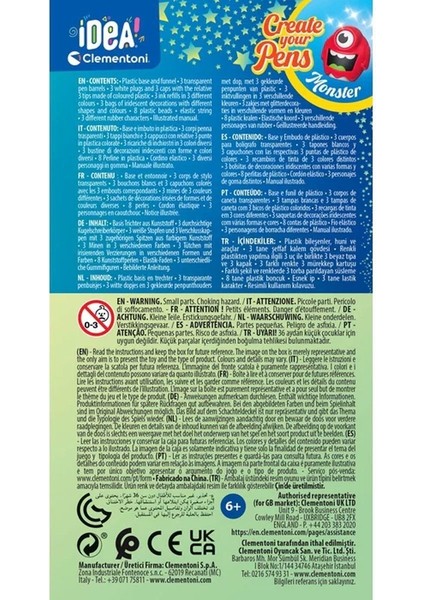 Urg 18828 Idea Clemetoni - Mini Kalem Laboratuvarı - Canavarlar Lucest Yeni modelleri