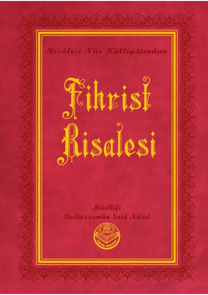 Fihrist Risalesi - Bediüzzaman Said Nursi