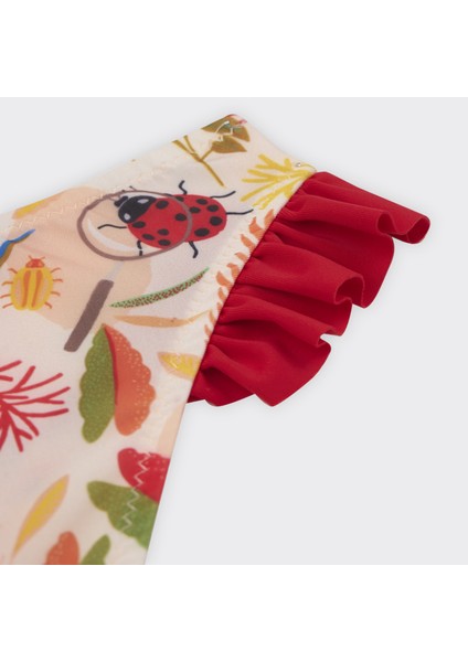 Kız Çocuk Çiçek Desenli Bikini modelleri