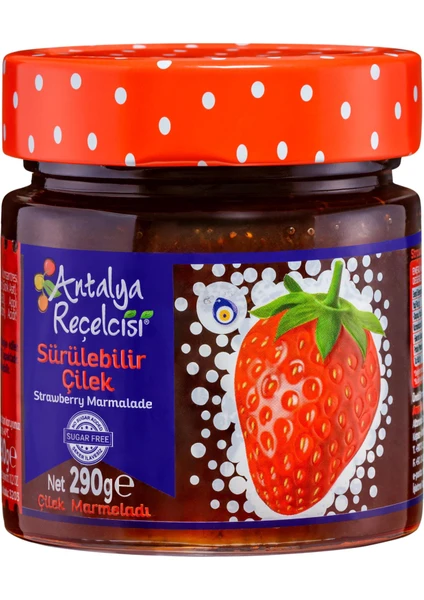 Antalya Reçelcisi Sürülebilir  Çilek  Marmeladı 290 gr