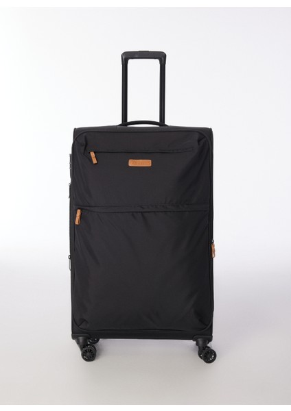 Siyah Unisex 36X55X22 cm Büyük Boy Çekçekli Kumaş Valiz 28