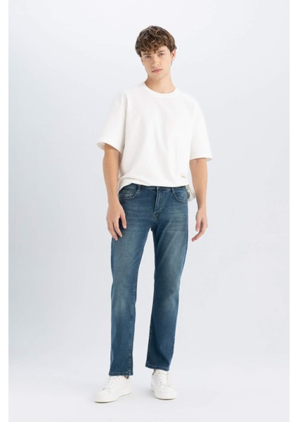 Sergio Regular Fit Normal Bel Boru Paça Düz Paça Jean Pantolon R9026AZ24AU fırsatları