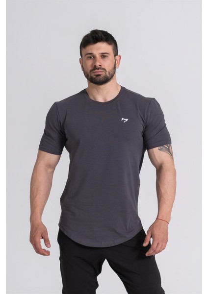 Erkek Spor T-Shirt | Füme | Workout Tanktop |