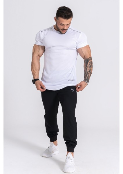 Pro Air Erkek Spor T-Shirt | Workout Tanktop | Never Give Up | Beyaz | Pro Serisi | fiyatları