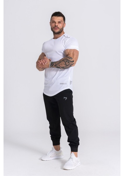 Pro Air Erkek Spor T-Shirt | Workout Tanktop | Never Give Up | Beyaz | Pro Serisi | fırsatları